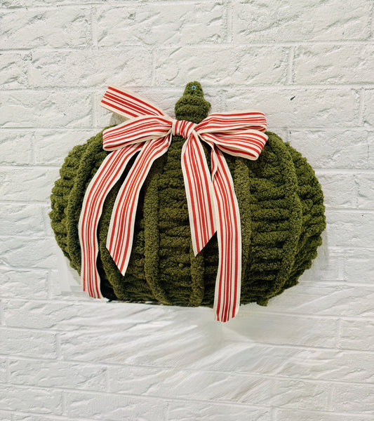 Chunky Knit Pumpkin Green